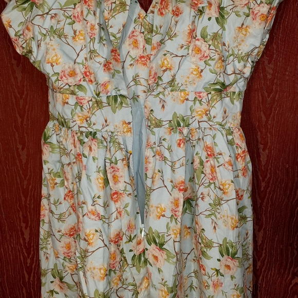 SOCIETY SOCIAL Croft & Barrow THE CHARLOTTE DRESS Maxi Floral Pockets Women's 12 - Picture 5 of 16